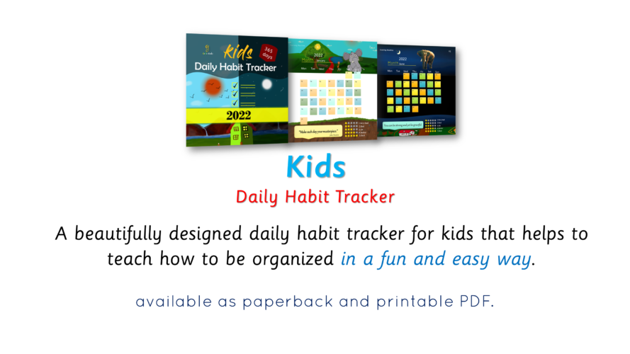 Daily Habit Tracker For Kids