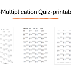 Multiplication Quiz